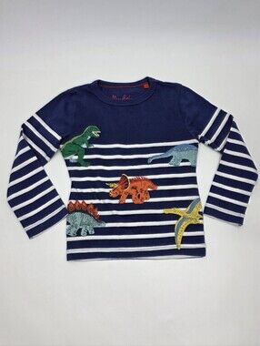 Mini Boden boys' dinosaur appliqué tee size 2-3y